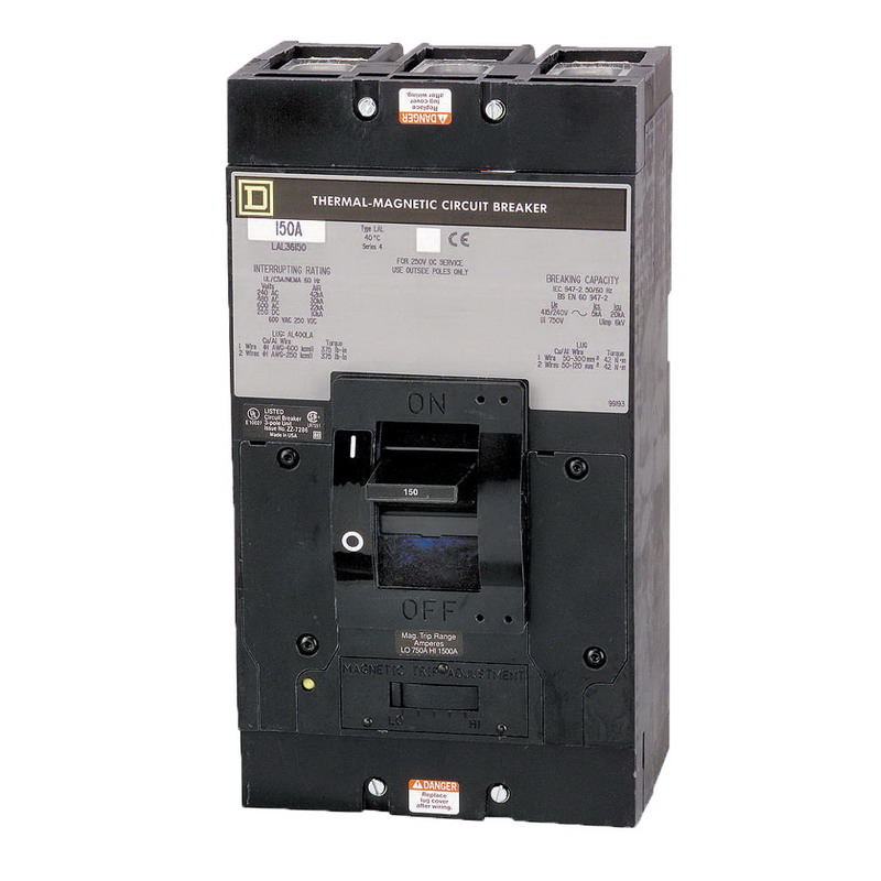 Schneider Electric / Square D LAL36225 Molded Case Circuit Breaker; 225