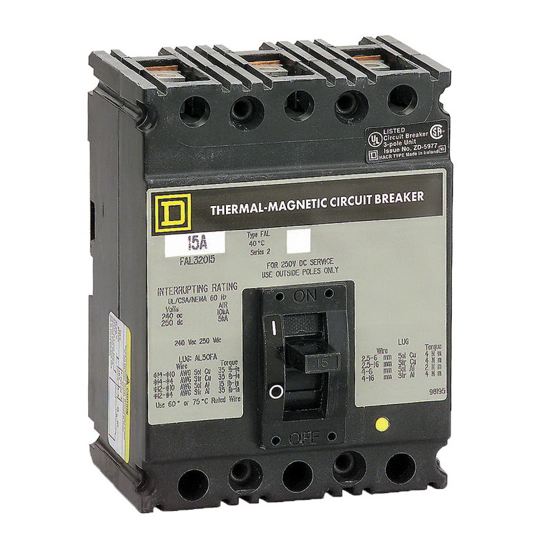 Schneider Electric / Square D FAL34100 PowerPact® Molded Case Circuit Breaker; 100 Amp, 480 Volt