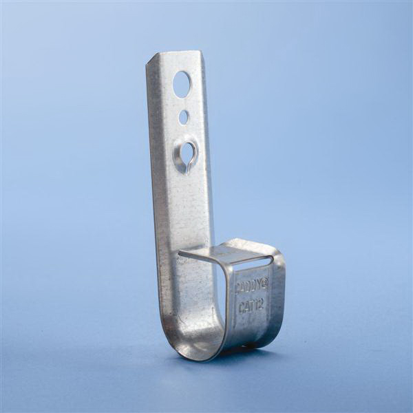 Erico CAT12 Caddy® JHook; 0.750 Inch, 16 AWG Cable, Steel, 50/PK