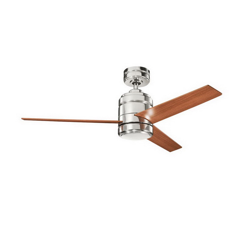 Kichler 300146PN Arkwright Collection Ceiling Fan Polished Nickel,"