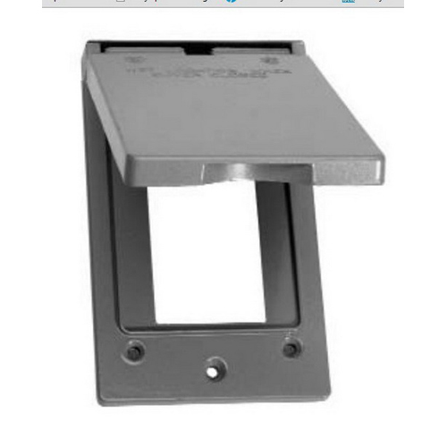 Thepitt TP7240 Rectangular SelfClosing 1Gang Weatherproof Outlet