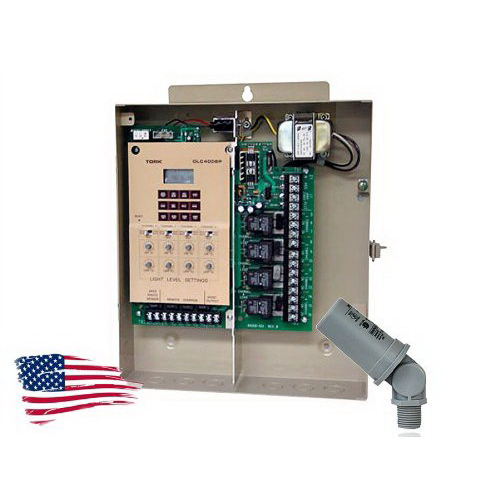 NSI DLC400BP Tork® 4Zone Lighting Control Time Switch With Portable