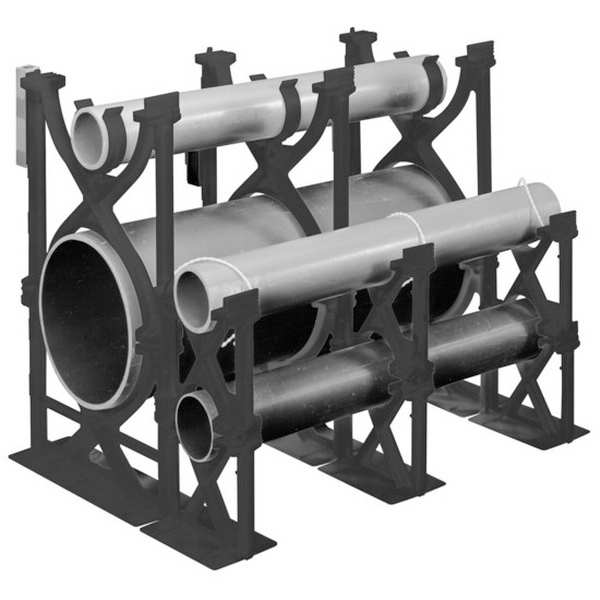 Carlon S288NJN NonMetallic Base Spacer; 4 Inch x 2 Inch, PVC