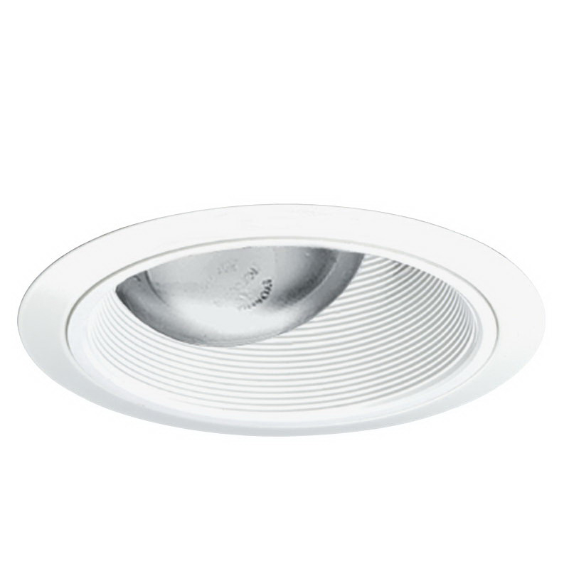 Juno Lighting 264WWH 6 Inch Adjustable Tapered Baffle Trim; White Baffle and White Trim