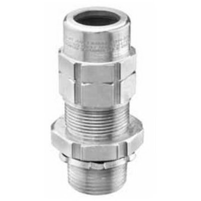 Appleton TMC2-125162NB Cable Gland Connector 1-1/4 Inch NPT- 1.300 - 1.620 Inch Jacket- 1.220 - 1.500 Inch Armor- Brass- Appleton TMC2-125162NB Cable Gland Connector 1-1/4 Inch NPT- 1.300 - 1.620 Inch Jacket- 1.220 - 1.500 Inch Armor- Brass-