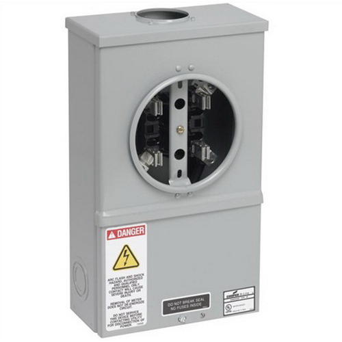 Cooper BLine U121314 Ring 3Wire Single Meter Socket; 600 Volt, 100