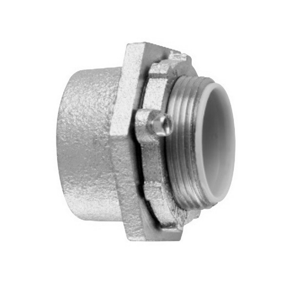 Midwest MHUB3 Insulated Conduit Hub; 1 Inch, Tapered Female, Malleable