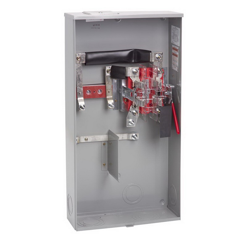 Milbank U2448X Ringless 3Wire Single Position Meter Socket; 600 Volt