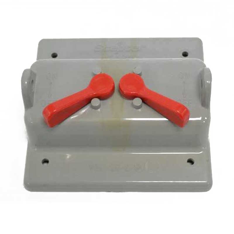 Scepter VSC202 2Gang Weatherproof FS Box Cover; PVC, Box Mount, (2