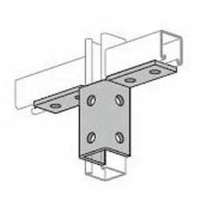 Power-Strut PS-913-ZD 10-Hole Two Angle Clevis Connector Zinc Dichromate- Power-Strut PS-913-ZD 10-Hole Two Angle Clevis Connector Zinc Dichromate-