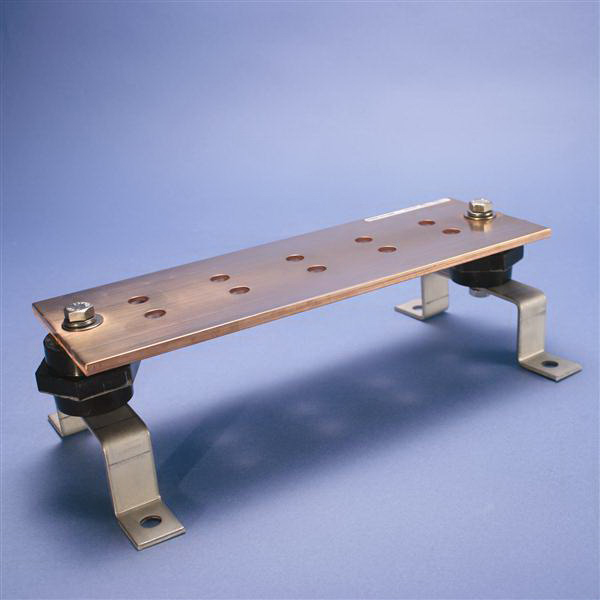 Erico EGBA14112EE Grounding Busbar; 12 Inch Length x 1 Inch Width x 1/4