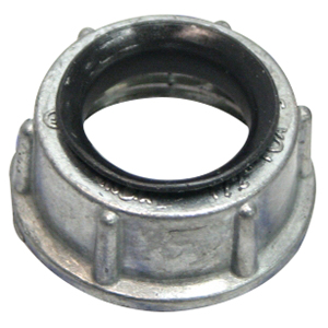 Morris Insulated Throat Conduit Bushing – Zinc Die Cast, 1” Thread Size, 2-Pack