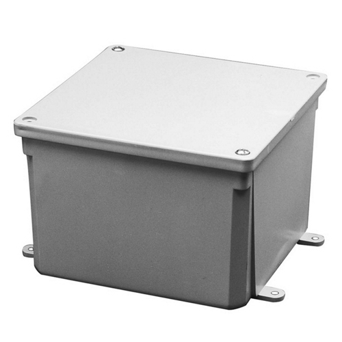"Carlon E989NB Conduit Junction Box PVC, Black, Surface, External Feet Mount, Screw-On Cover,"