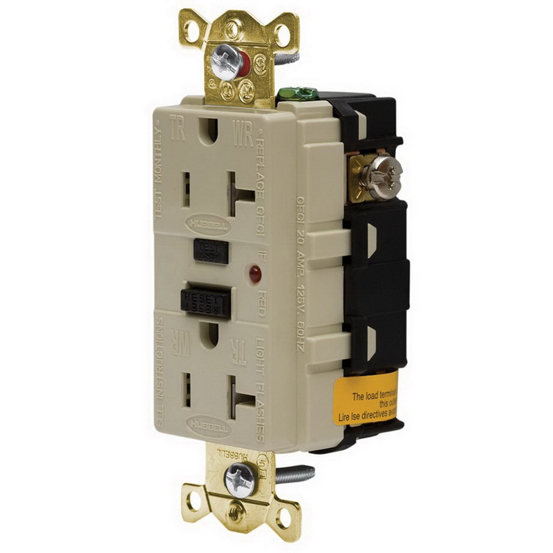 Hubbell Wiring GFR5362ITR Grounding Industrial TamperResistant