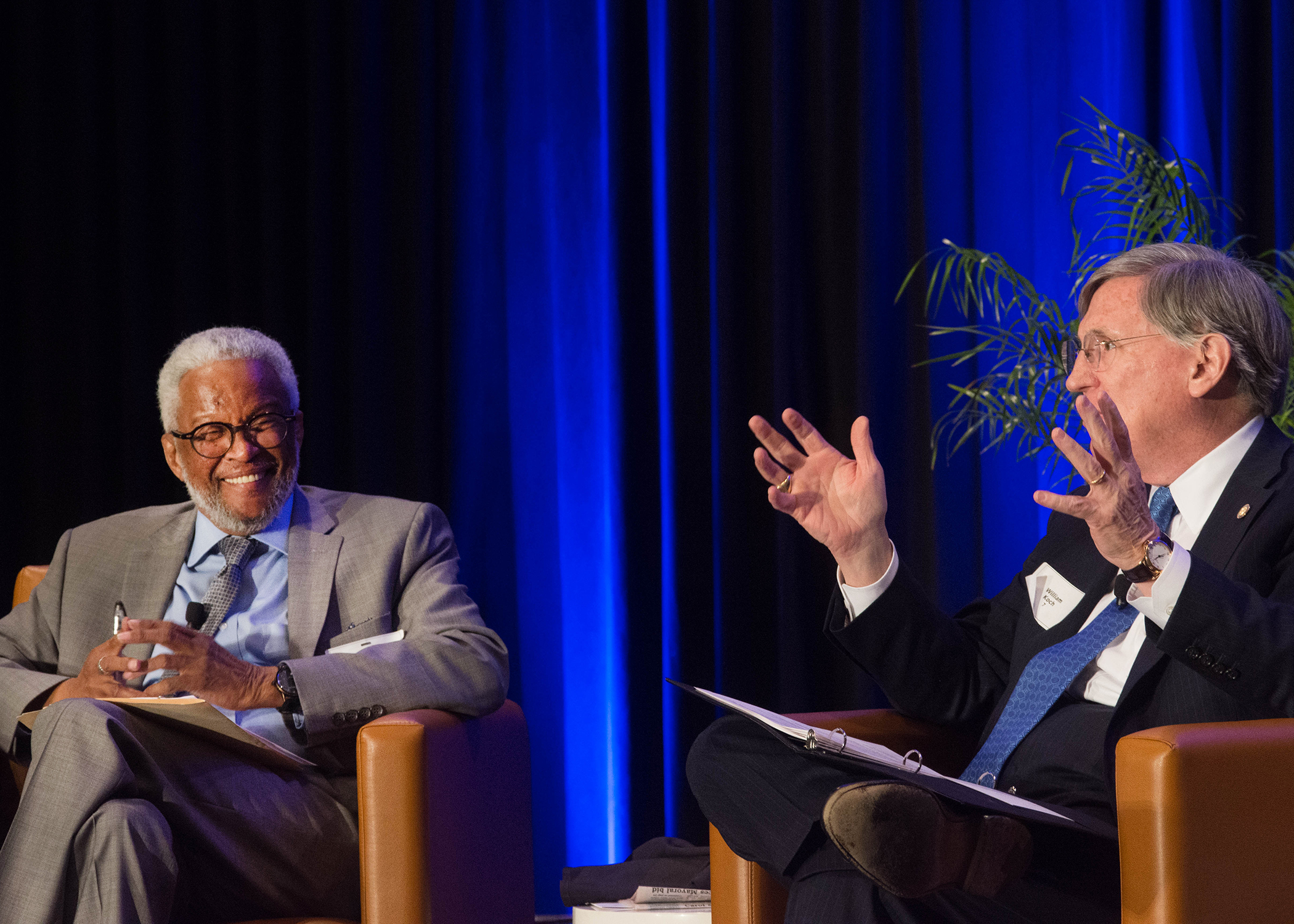 Judge Dinkins and Bill Koch