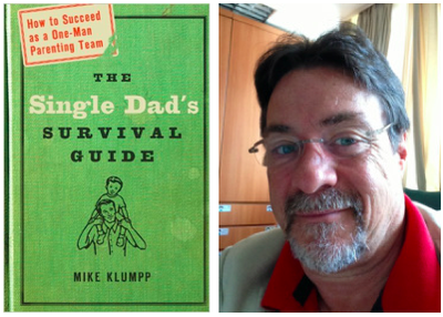 Cover of the book Single Dad's Survival Guide with headshot of author Mike Klumpp