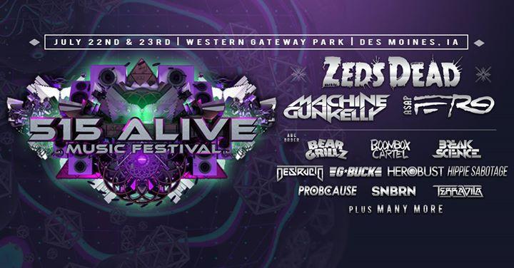 515 Alive Music Festival - July 22nd & 23rd 2016 - Downtown Des Moines, Iowa