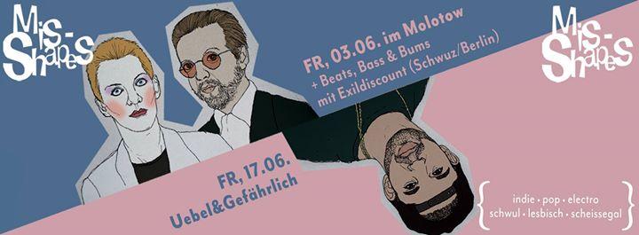 Mis-Shapes im Molotow (+ Sommergarten & Beats, Bass und Bums im Karate-Keller)