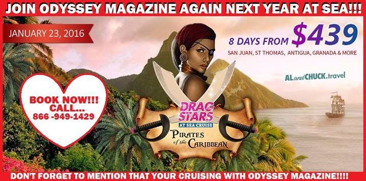 DRAG STARS at SEA w/ ODYSSEY MAGAZINE - JANUARY 23-30, 2016