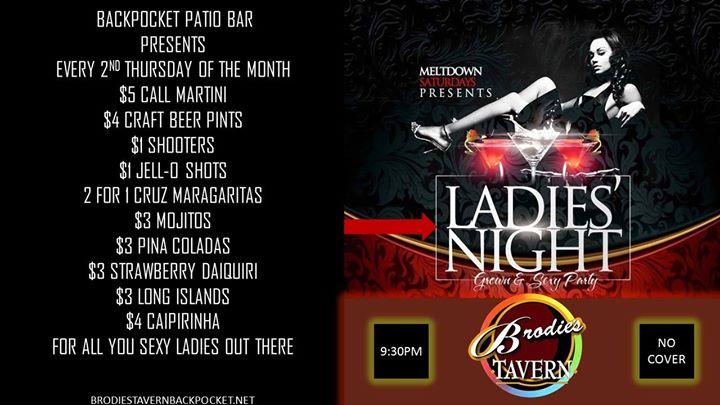 Back Pocket Patio Bar Ladies Night 09.08.16