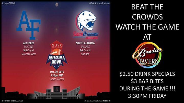 Game on At Brodies Nova Home Arizona Bowl