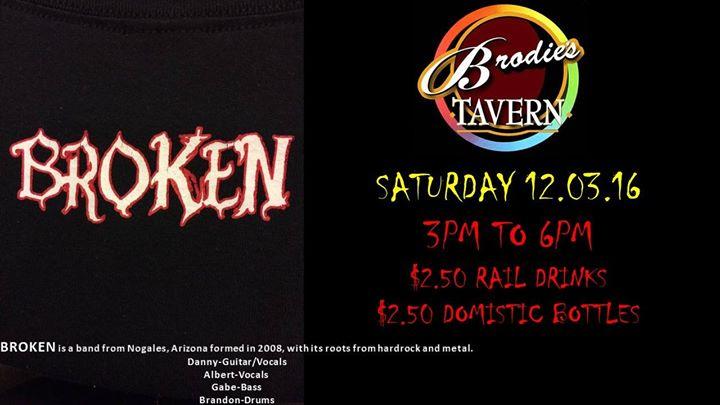 Brodies Tavern - Broken in Concert