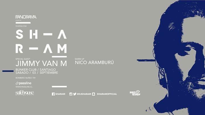 Sharam & Jimmy Van M · Bunker · Sábado 3 Septiembre