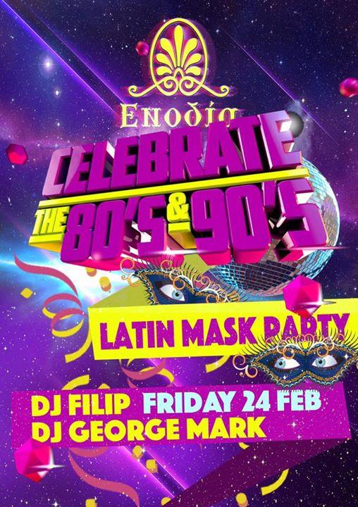 80s 90s Latin mask Party
