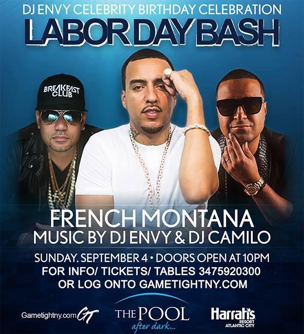 Harrahs Resort LDW AC Pool Party with French Montana Dj Camilo & Dj Envy