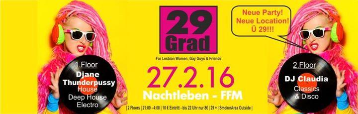 29 Grad - Party für lesbische Frauen ab 29
