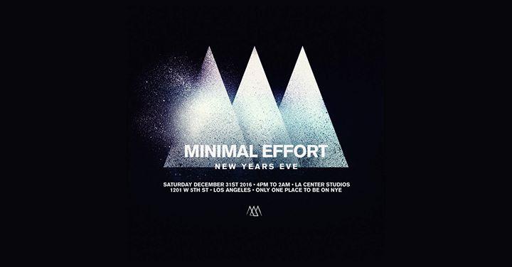 Minimal Effort: NYE