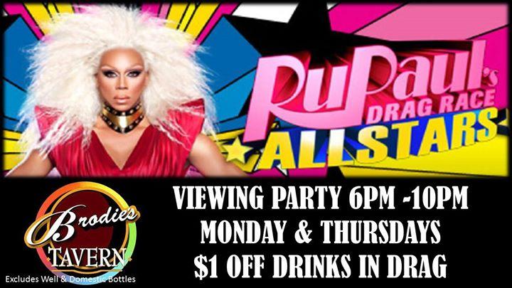 Brodies Ru Paul All Star Viewing Party