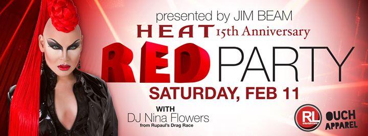 DJ Nina Flowers at the RED PARTY