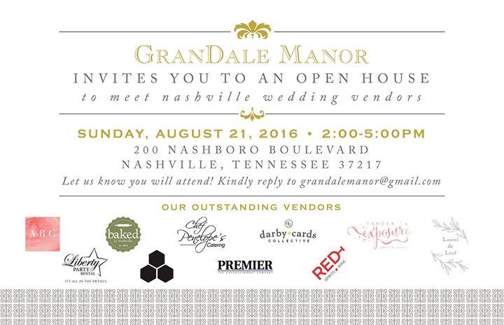 OPEN HOUSE - GranDale Manor