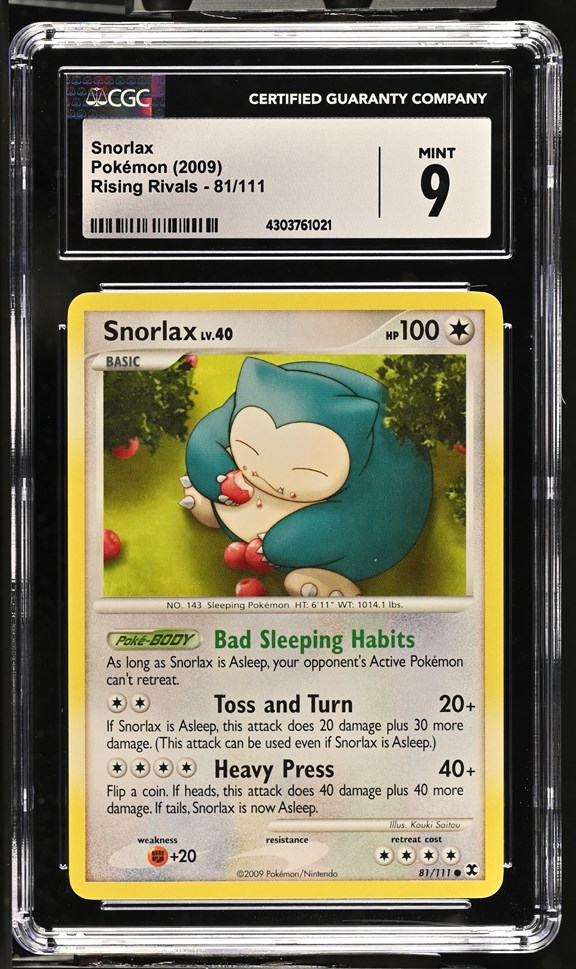 snorlax graded card Winning Set Details Fx2 / None / 4 Artist Is it worth grading these