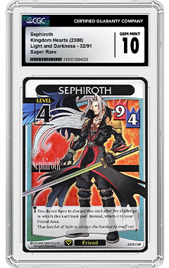 Kingdom Hearts Card Population Report by CGC Cards