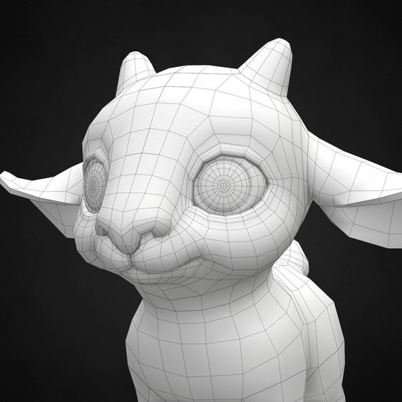 3d cute cartoon goat