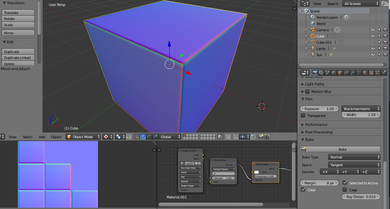 Bad normal map edges CG Cookie