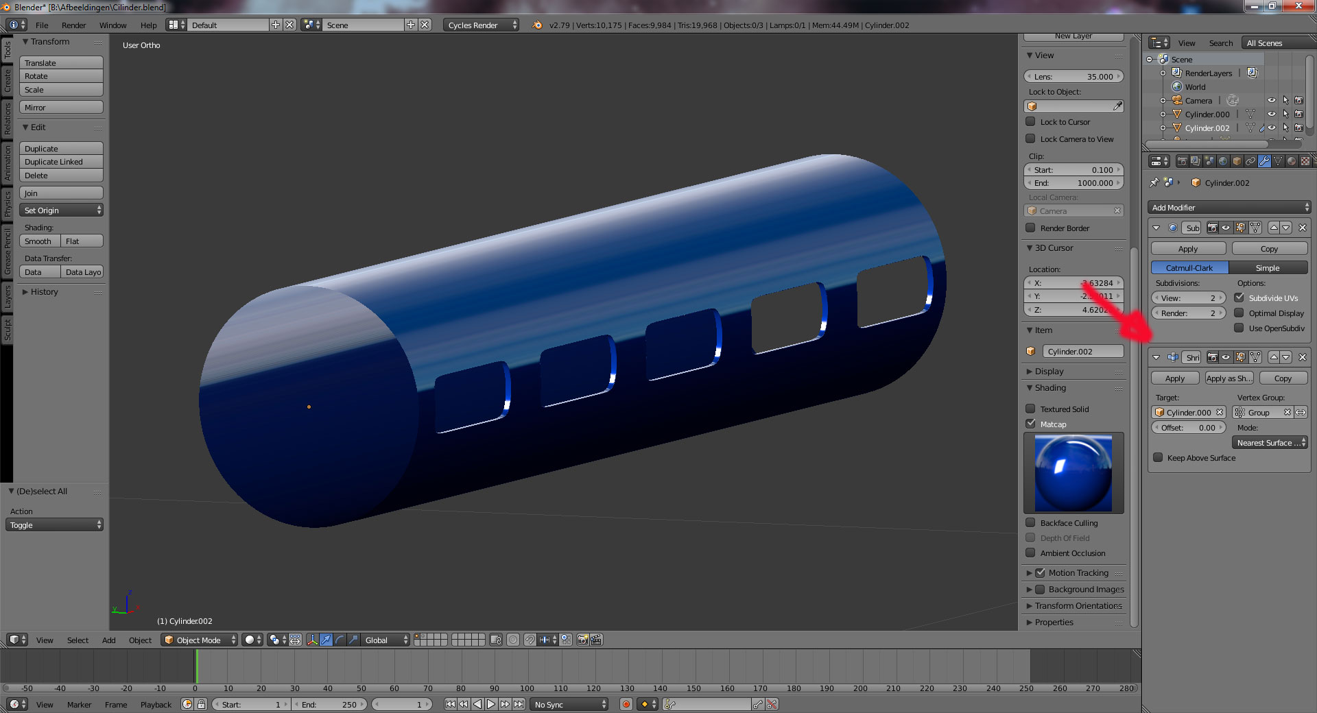 Stuck with shading issues on curved surface - CG Cookie