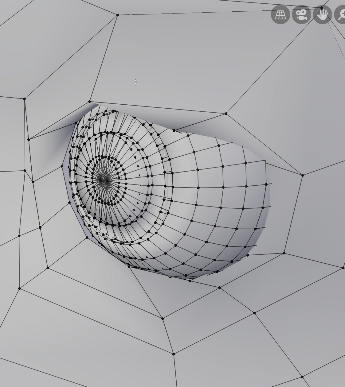 The dogmesh has two overlapping eyes - CG Cookie