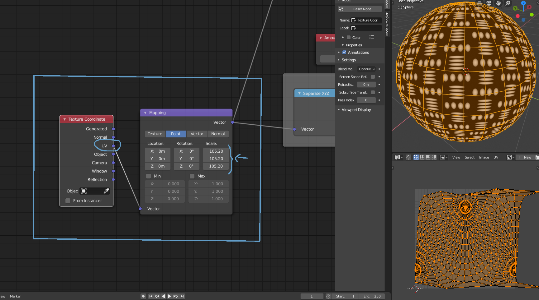 How to map it onto a sphere? - CG Cookie