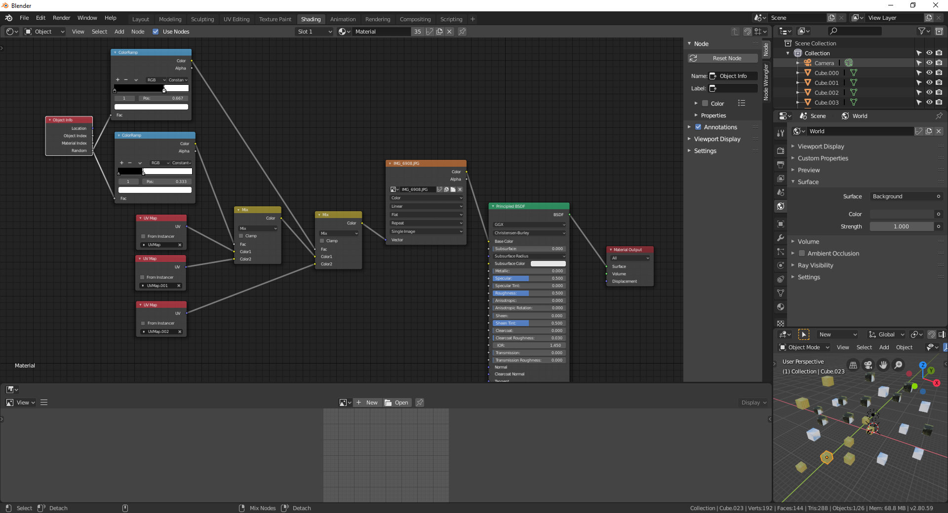 Texturing Instanced Objects - CG Cookie