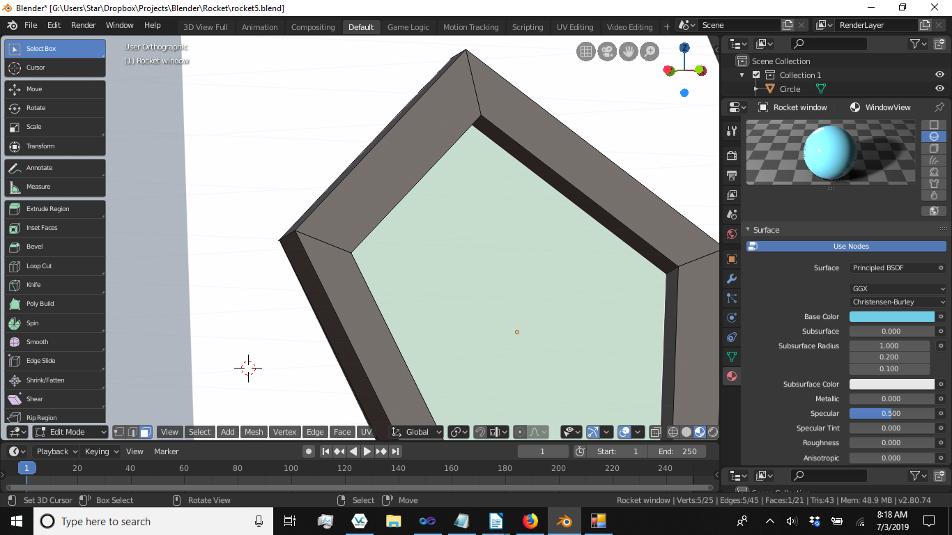 Window reflection doesn't work (again) - CG Cookie