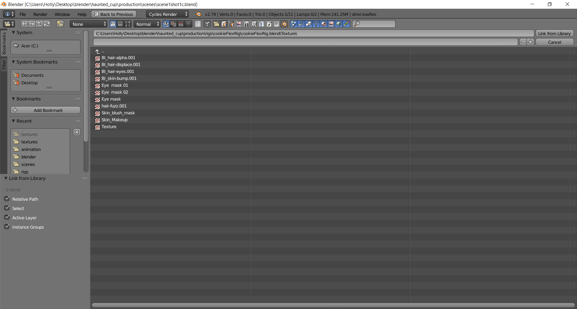 Render issue using animation toolkit course files - CG Cookie