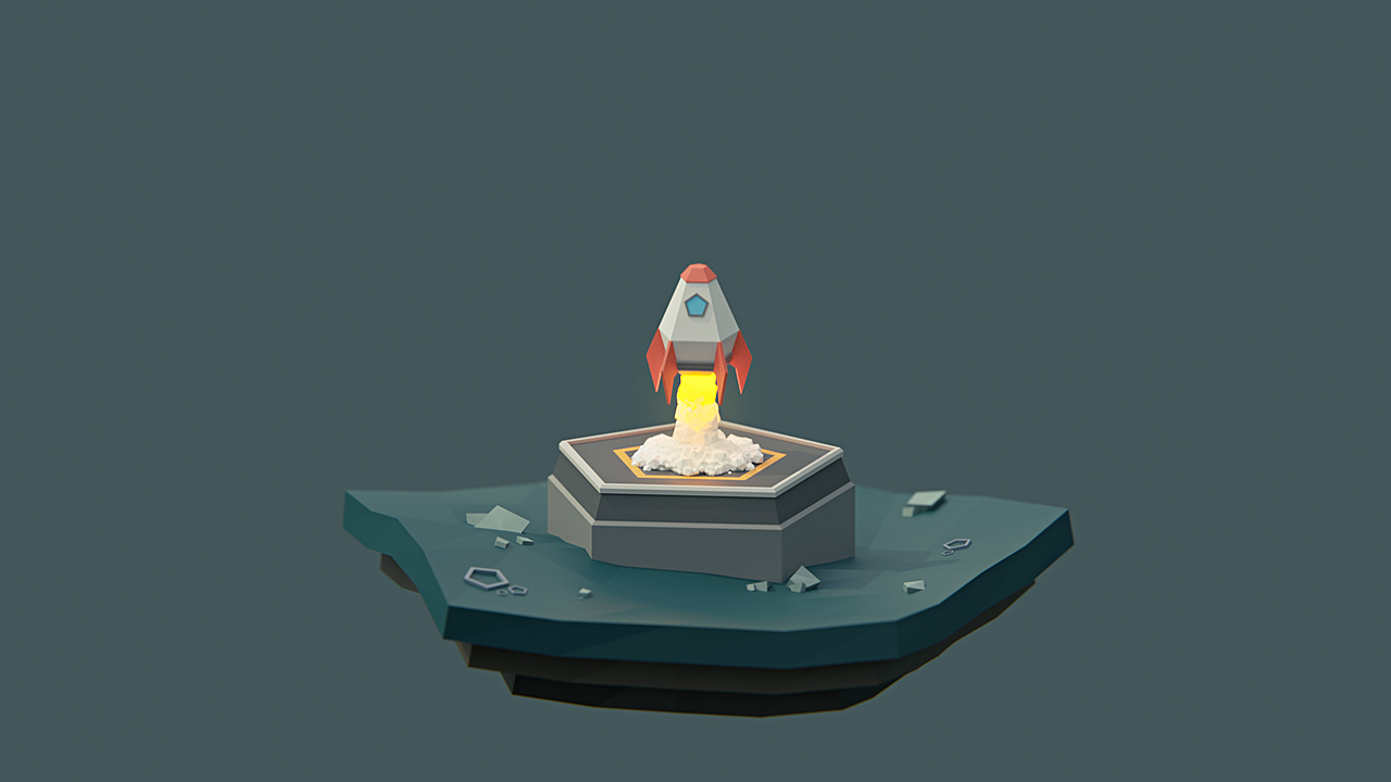 Build and Animate a Low Poly Rocket in Blender for Beginners CG Cookie