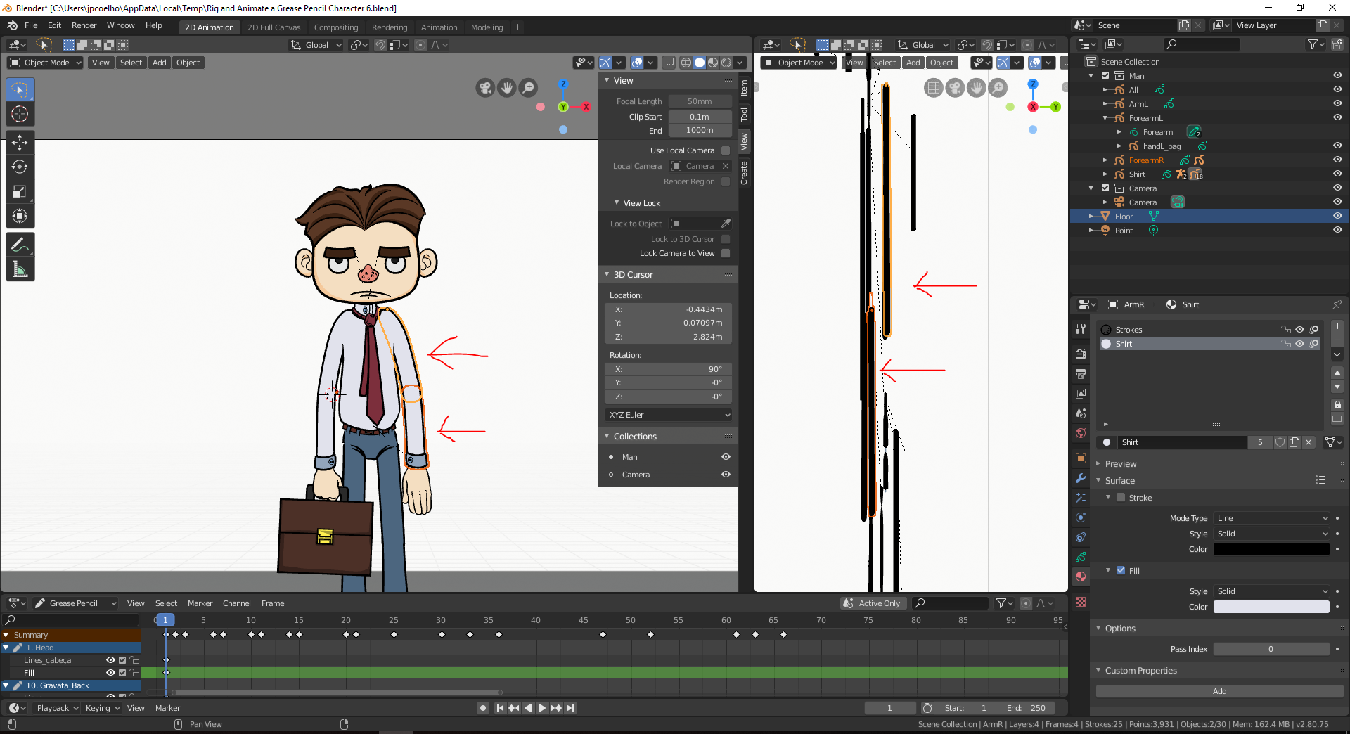 [Rig and Animate a Grease...] I am having some issues with grease ...