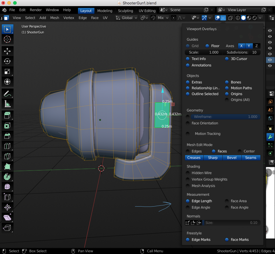 How do you show your measurements in Blender 2.8? CG Cookie
