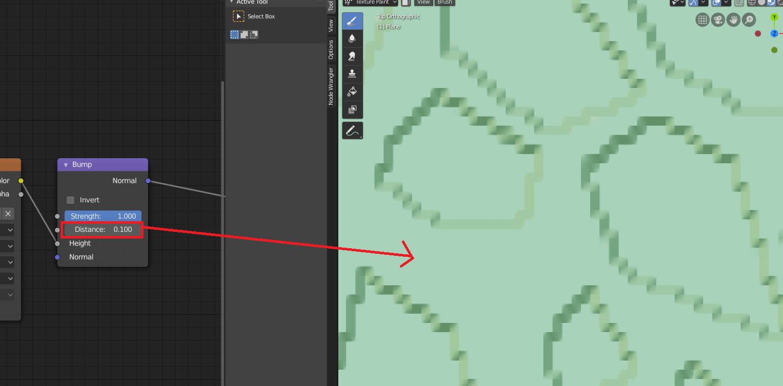 Texture paint "Bump map" in Blender 2.8 CG Cookie