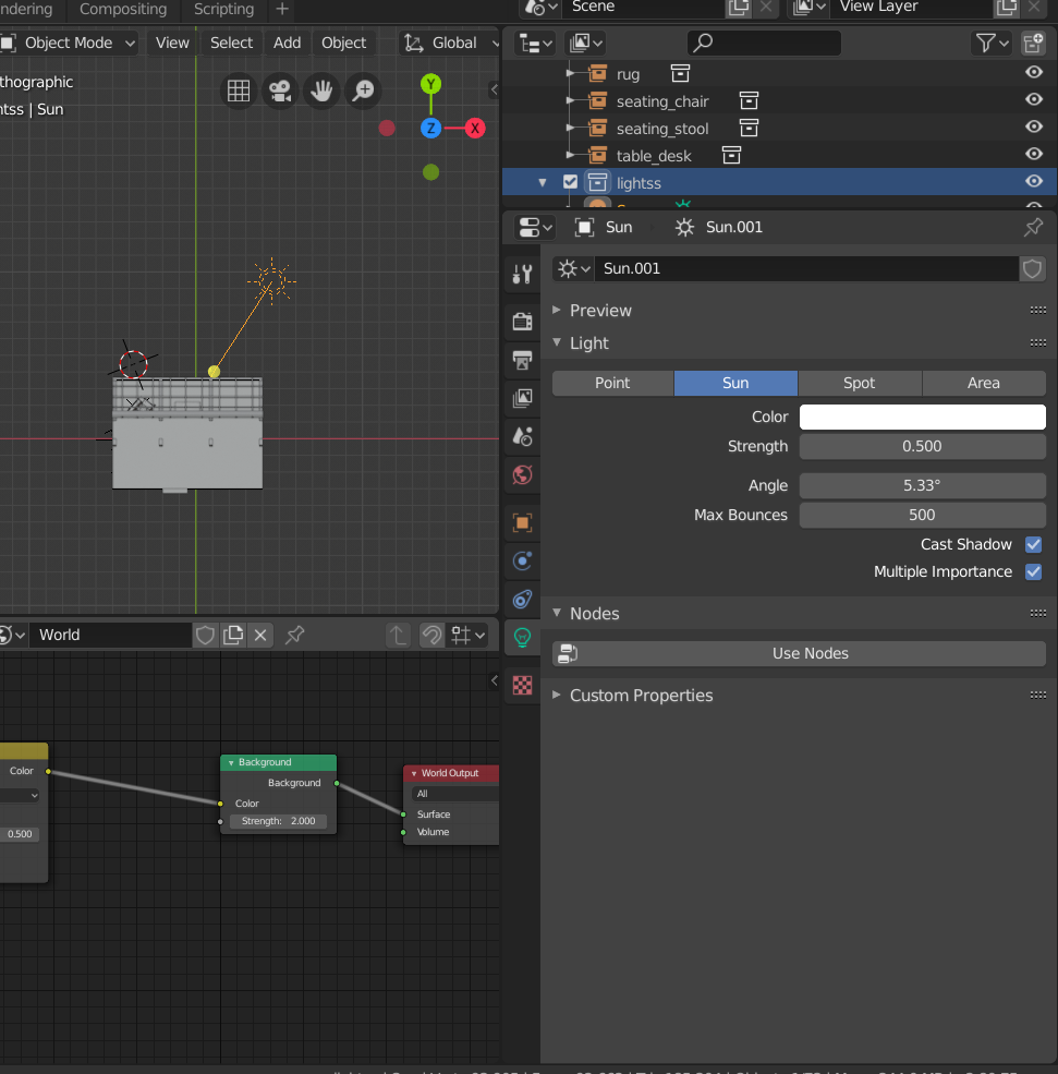 where is Sun Lamp size in Blender 2.8 ? CG Cookie