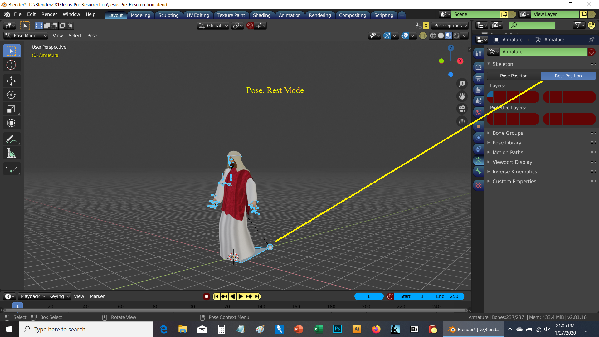 Rest vs Pose Root bone problem CG Cookie Learn Blender, Online